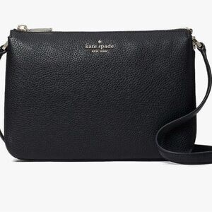 Kate Spade Black Leila Triple Gusset Crossbody Bag